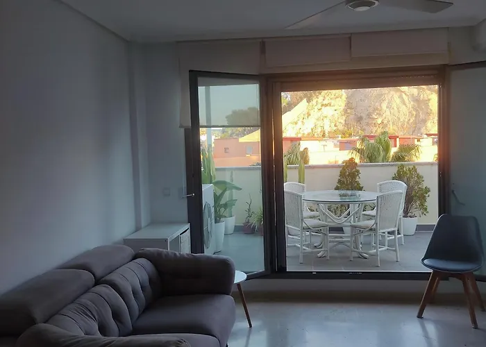 公寓 Atico Atico Duplex Vistas Mar, Castillo Y Montana *